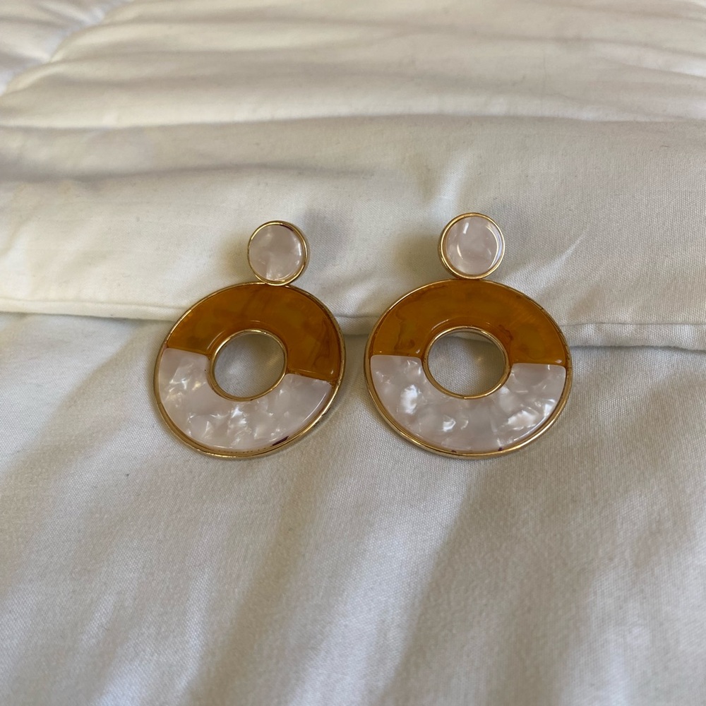 Gold Statement Earrings